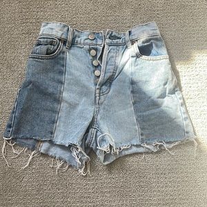 Pac sun high rise jean shorts